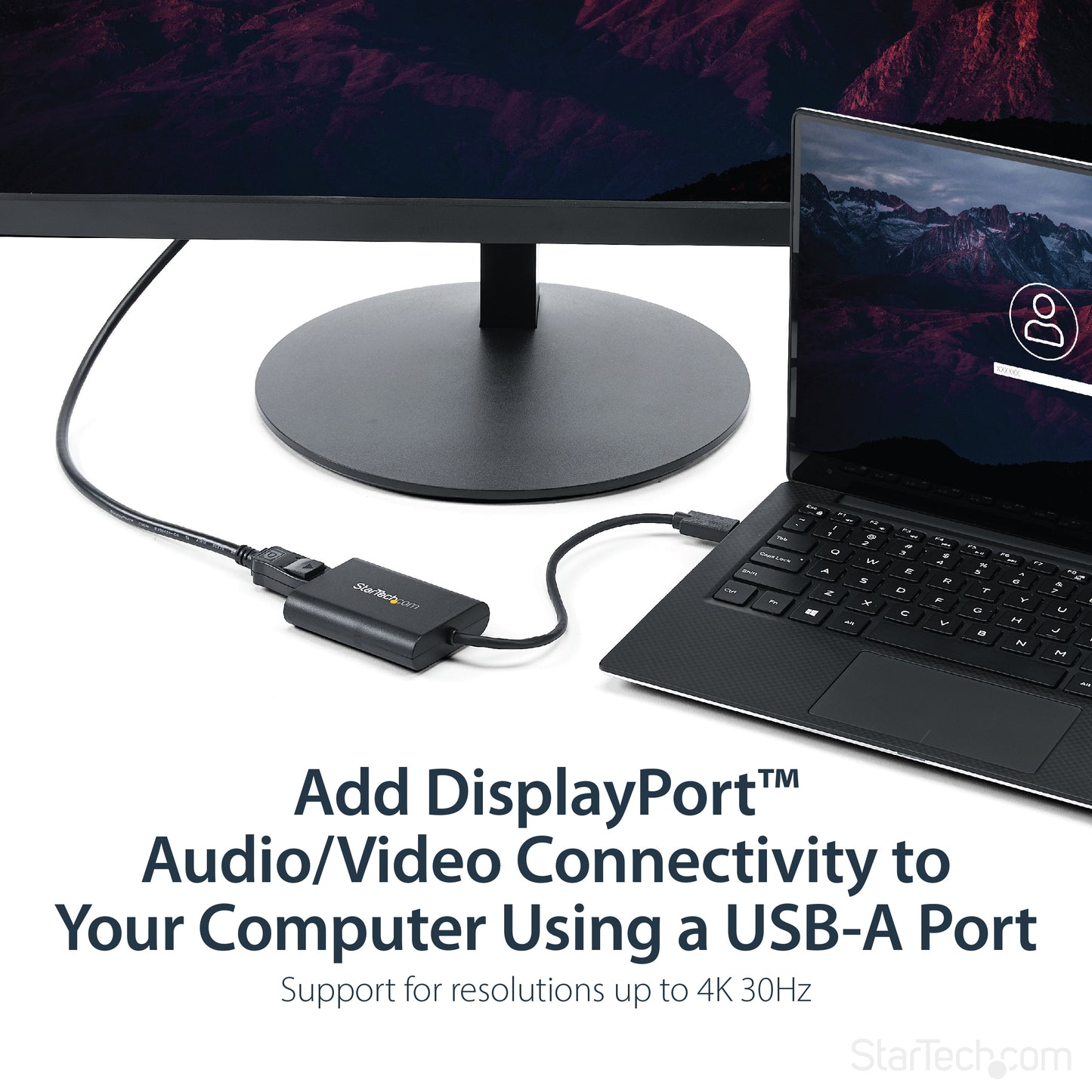 StarTech.com USB32DPES2 USB graphics adapter 3840 x 2160 pixels Black