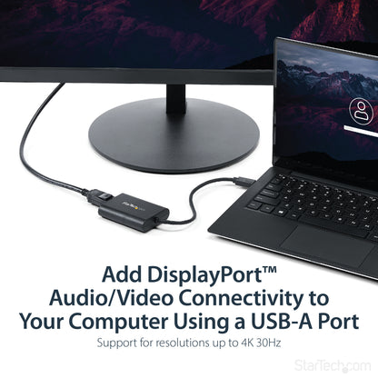 StarTech.com USB32DPES2 USB graphics adapter 3840 x 2160 pixels Black