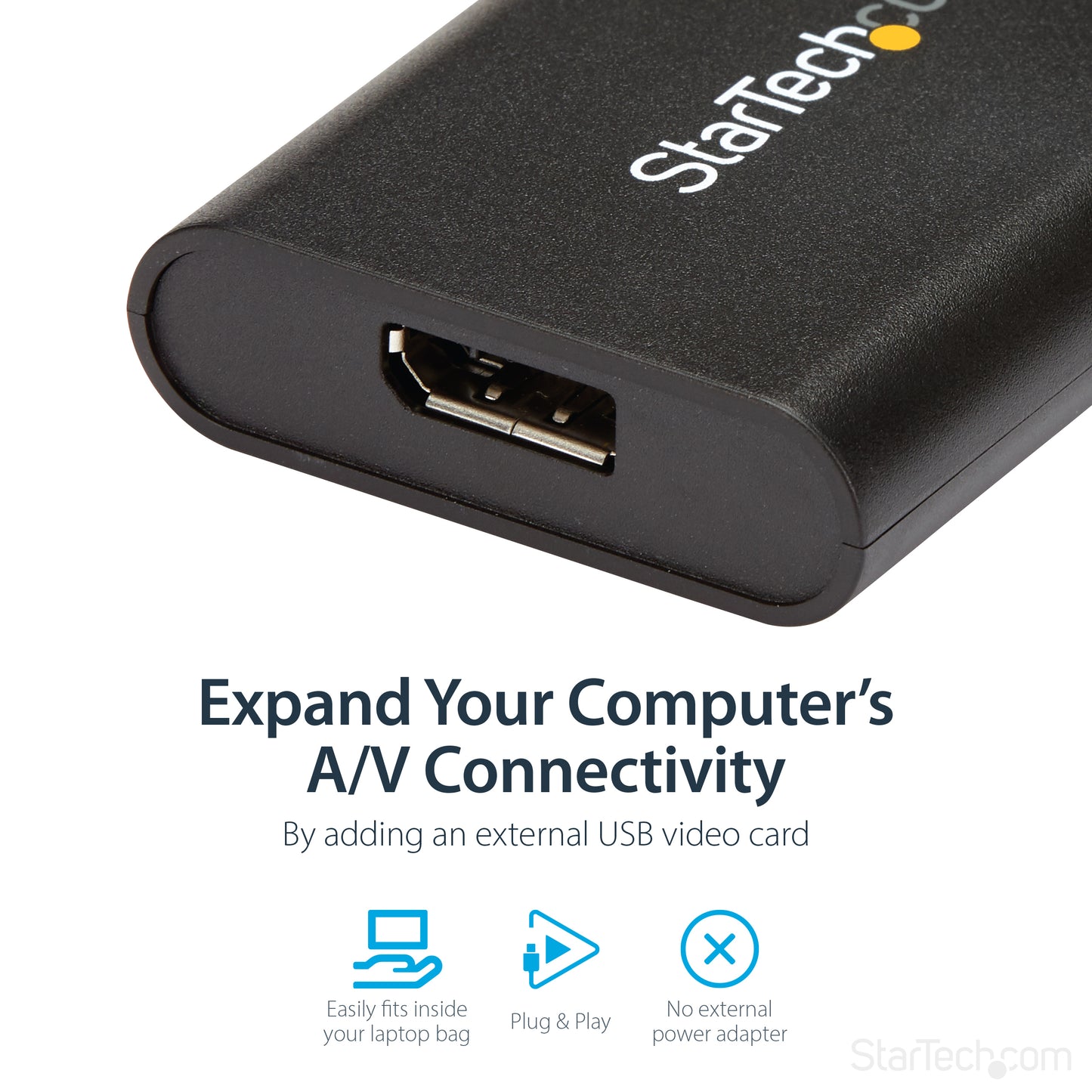StarTech.com USB32DPES2 USB graphics adapter 3840 x 2160 pixels Black