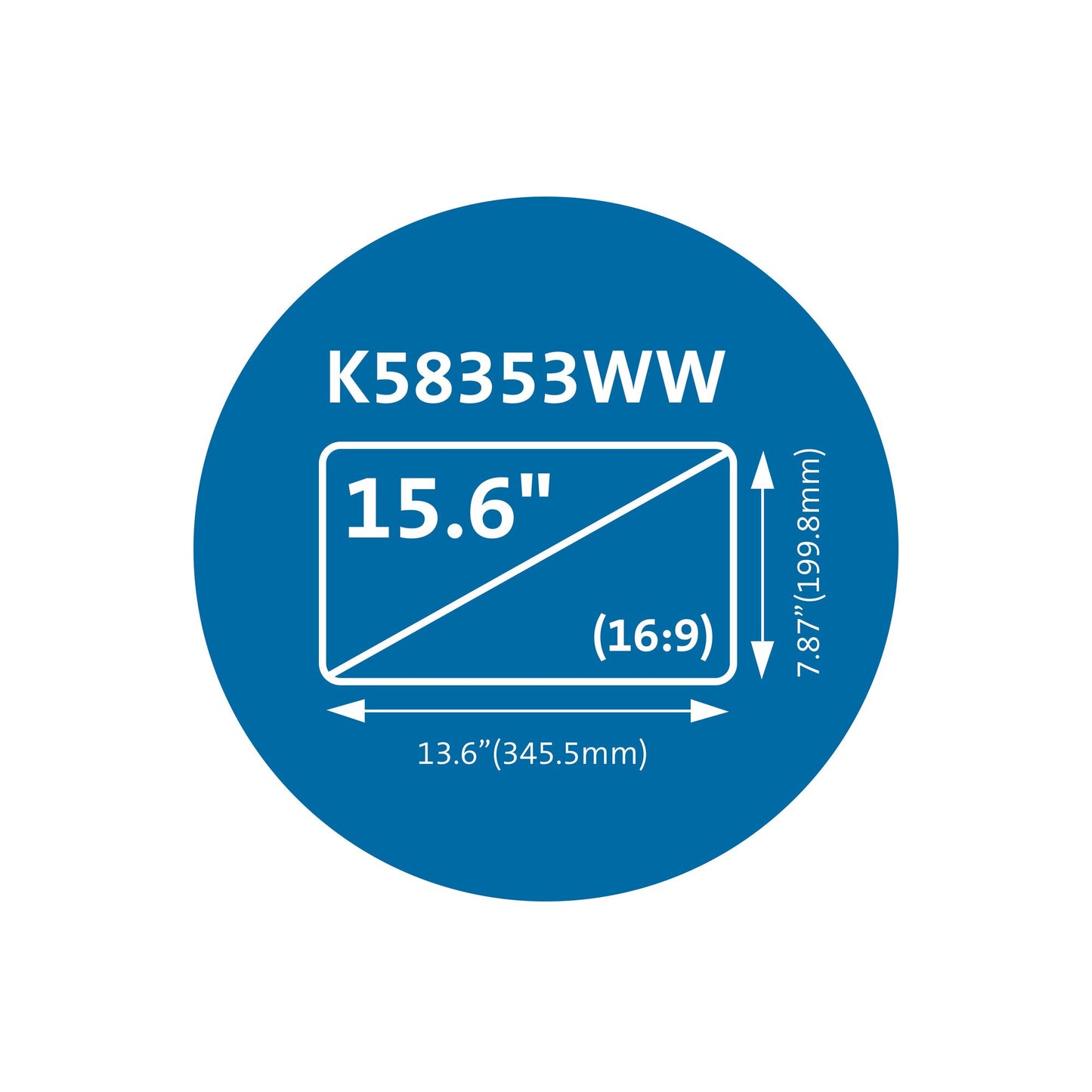 Kensington MagPro™ 15.6" (16:9) Laptop Privacy Screen with Magnetic Strip