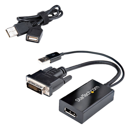 StarTech.com DVI2DP2 video cable adapter 10" (0.254 m) DVI-D DisplayPort Black