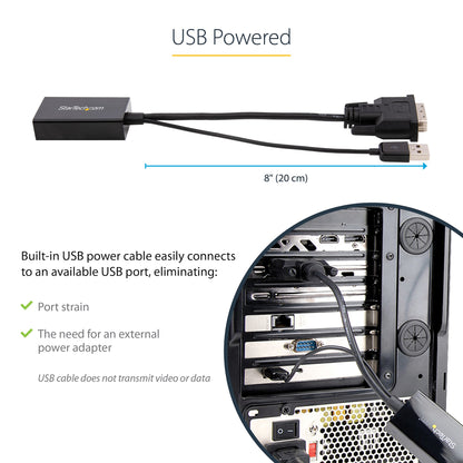 StarTech.com DVI2DP2 video cable adapter 10" (0.254 m) DVI-D DisplayPort Black