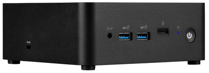 MSI Cubi NUC 13MQG-202BUS PC/workstation barebone 0.84L sized PC Black i7-1365U Intel SoC