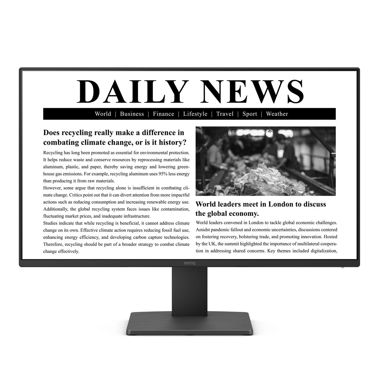 BenQ GW2491 computer monitor 23.8" 1920 x 1080 pixels Full HD LED Black
