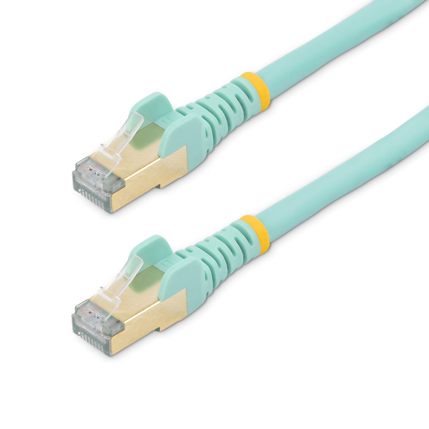 StarTech.com C6ASPAT6INAQ networking cable Turquoise 7.87" (0.2 m) Cat6a