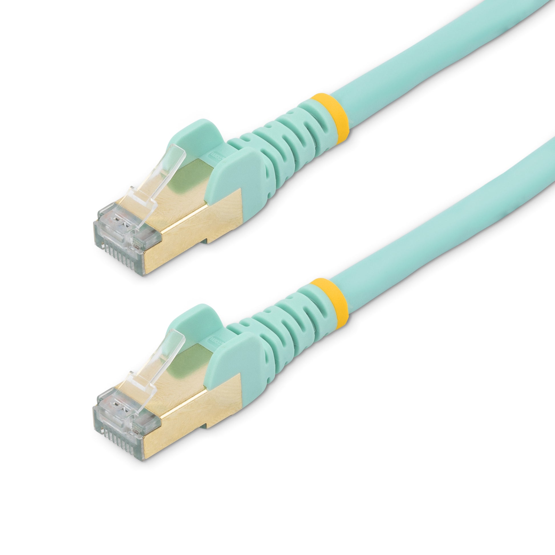 StarTech.com C6ASPAT6INAQ networking cable Turquoise 7.87" (0.2 m) Cat6a