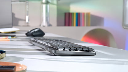 Logitech 920-010547 keyboard Office RF Wireless + Bluetooth QWERTY English Graphite