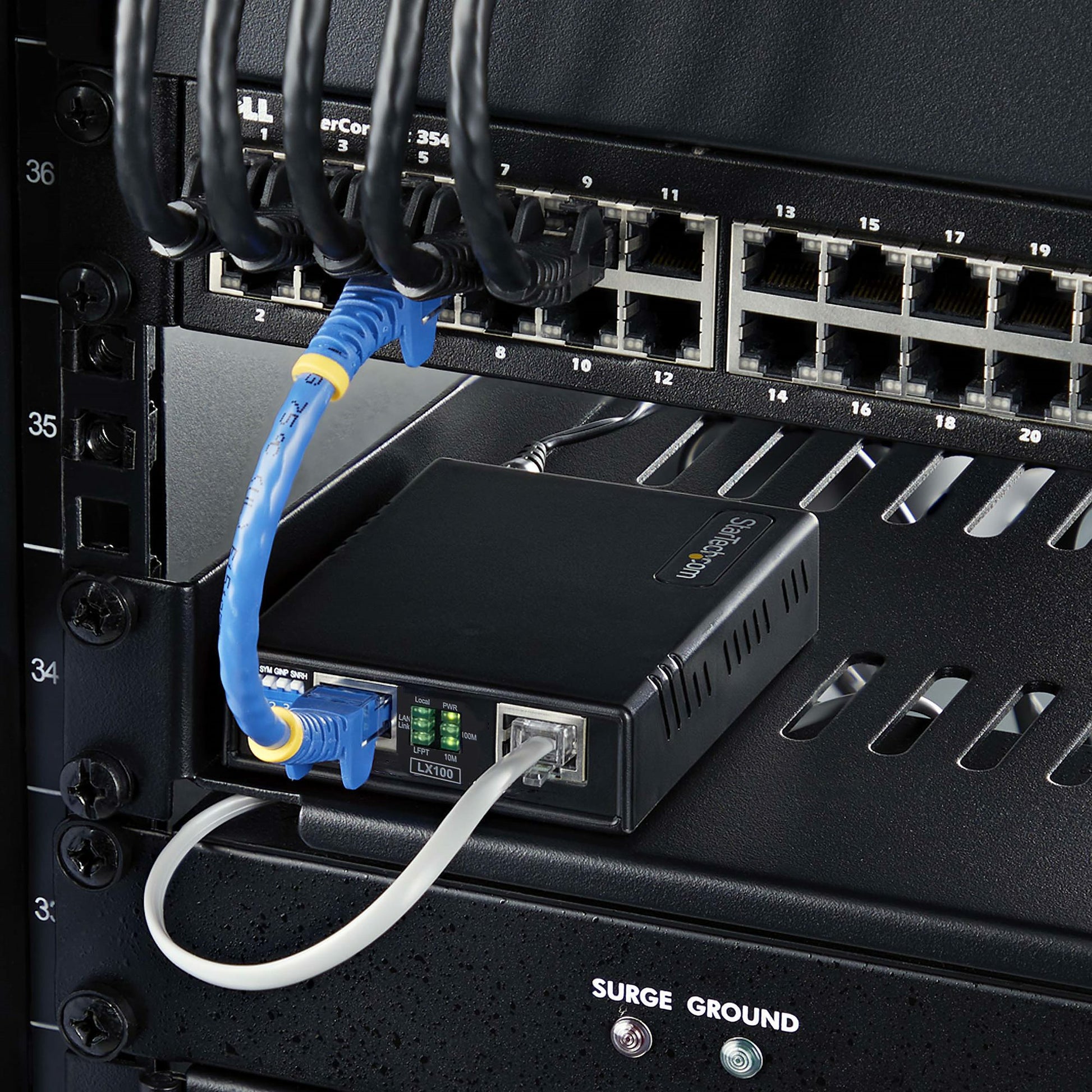 StarTech.com C2-ETHERNET-EXTENDER network extender Network transmitter & receiver Black 10, 100 Mbit/s