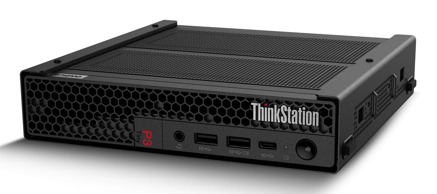 Lenovo ThinkStation P3 Tiny Intel® Core™ i9 i9-14900 32 GB DDR5-SDRAM 1 TB SSD NVIDIA T1000 Windows 11 Pro Mini PC Black