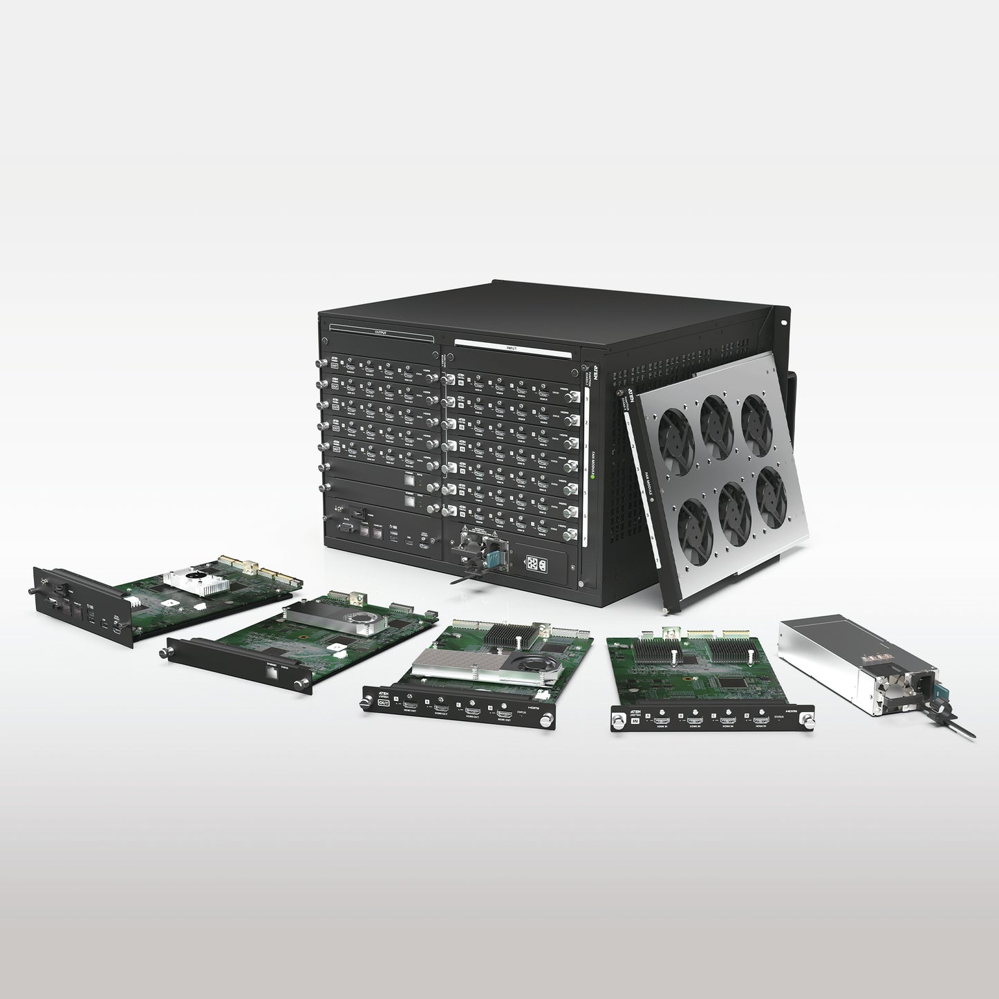 ATEN VW3620 video wall processor Black 573.4 W