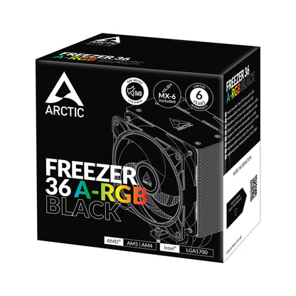 ARCTIC Freezer 36 A-RGB Processor Air cooler 4.72" (12 cm) Black 1 pc(s)