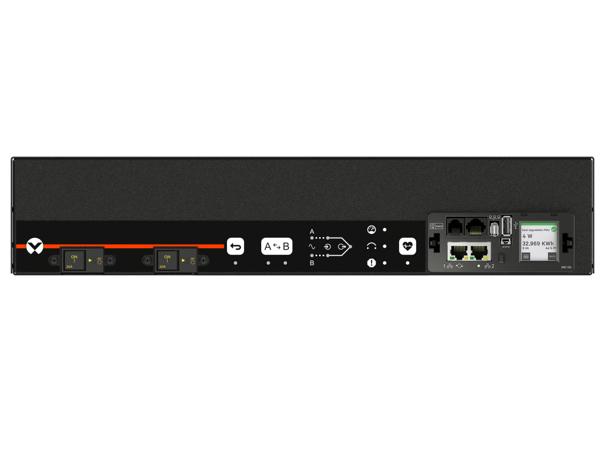 Vertiv Geist ANU5M2R6-12S203-3TL5TL5A011-D power distribution unit (PDU) 12 AC outlet(s) 0U Black