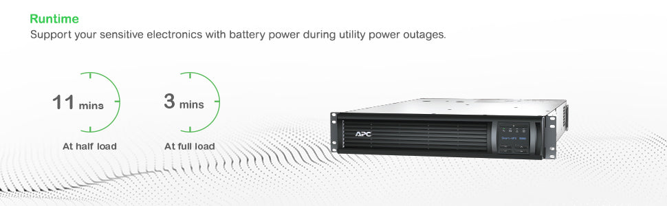 APC SMT3000RMI2UC uninterruptible power supply (UPS) Line-Interactive 3 kVA 2700 W 9 AC outlet(s)