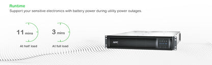 APC SMT3000RMI2UC uninterruptible power supply (UPS) Line-Interactive 3 kVA 2700 W 9 AC outlet(s)