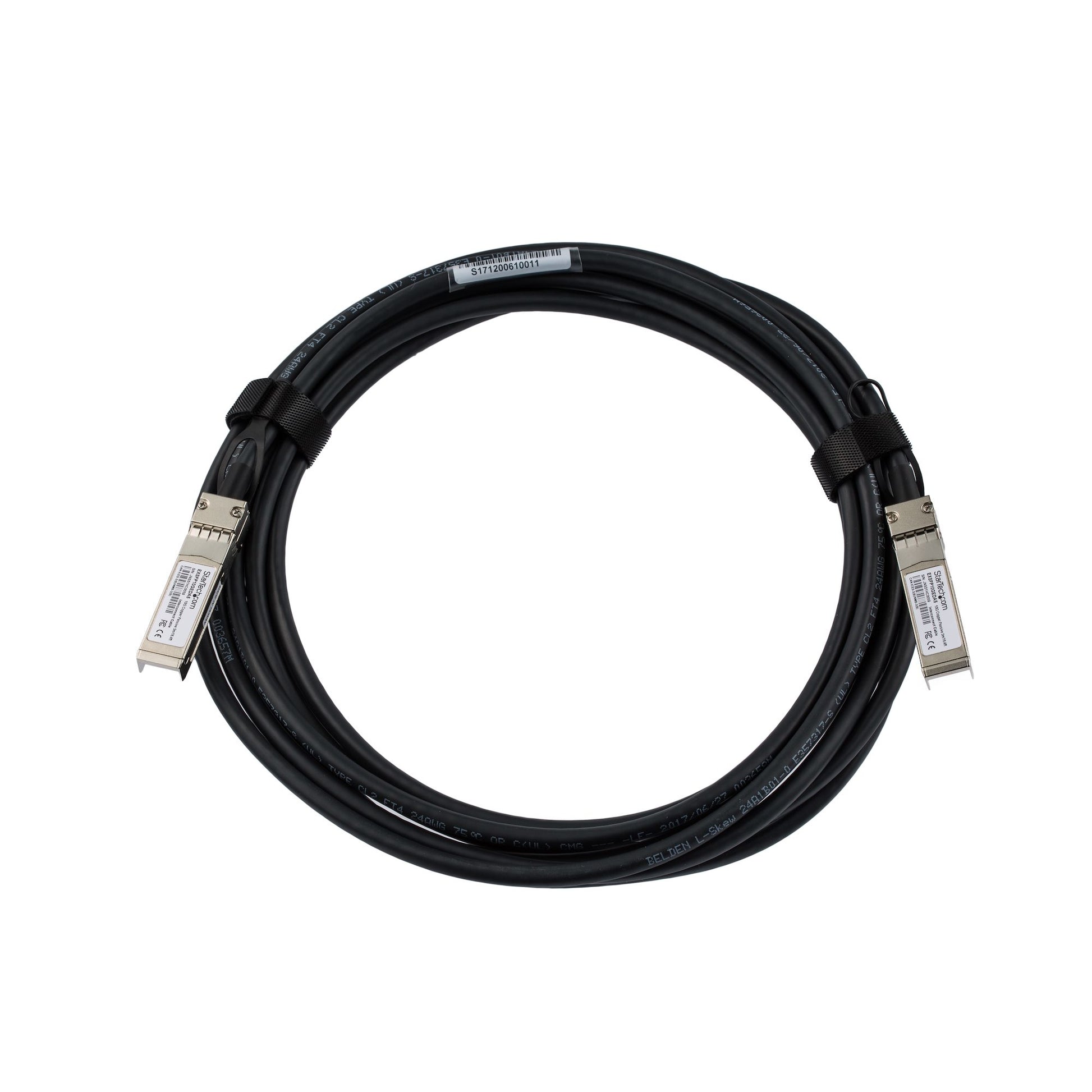 StarTech.com EXSFP10GEDA5 InfiniBand/fibre optic cable 196.9" (5 m) SFP+ Black