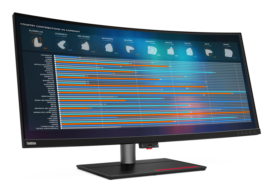 Lenovo ThinkVision P40w-20 computer monitor 39.7" 5120 x 2160 pixels 5K Ultra HD LED Black