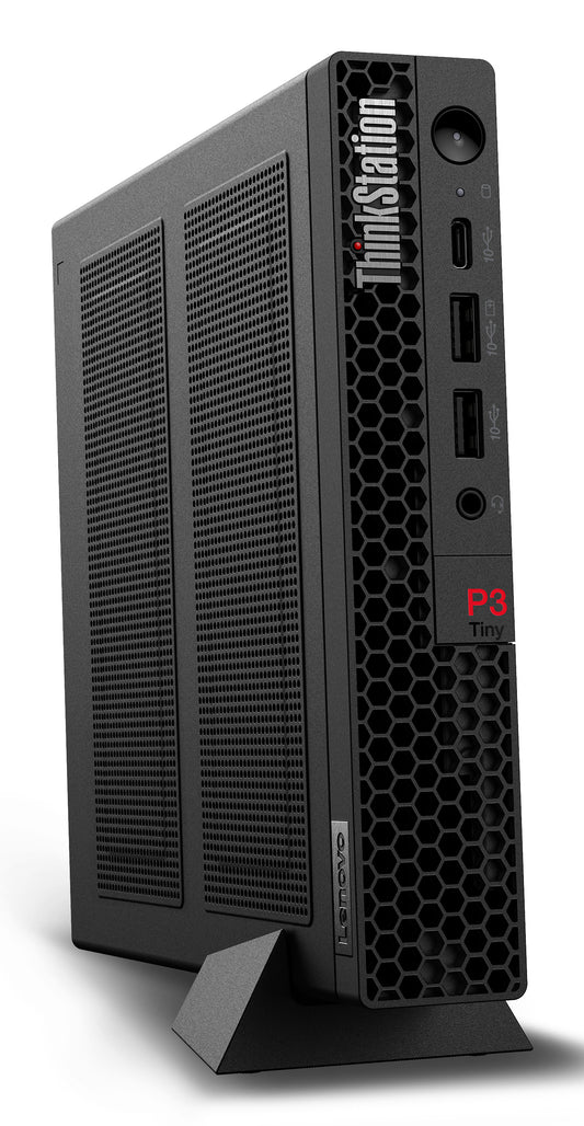 Lenovo ThinkStation P3 Tiny Intel® Core™ i7 i7-14700 64 GB DDR5-SDRAM 2 TB SSD NVIDIA T400 Windows 11 Pro Mini PC Black