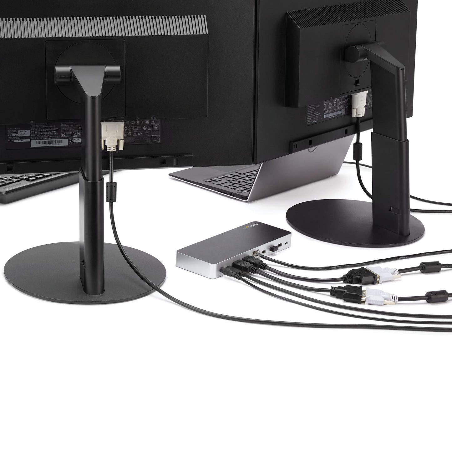 StarTech.com MST30C2HHPD laptop dock/port replicator Wired USB 3.2 Gen 1 (3.1 Gen 1) Type-C Black, Silver