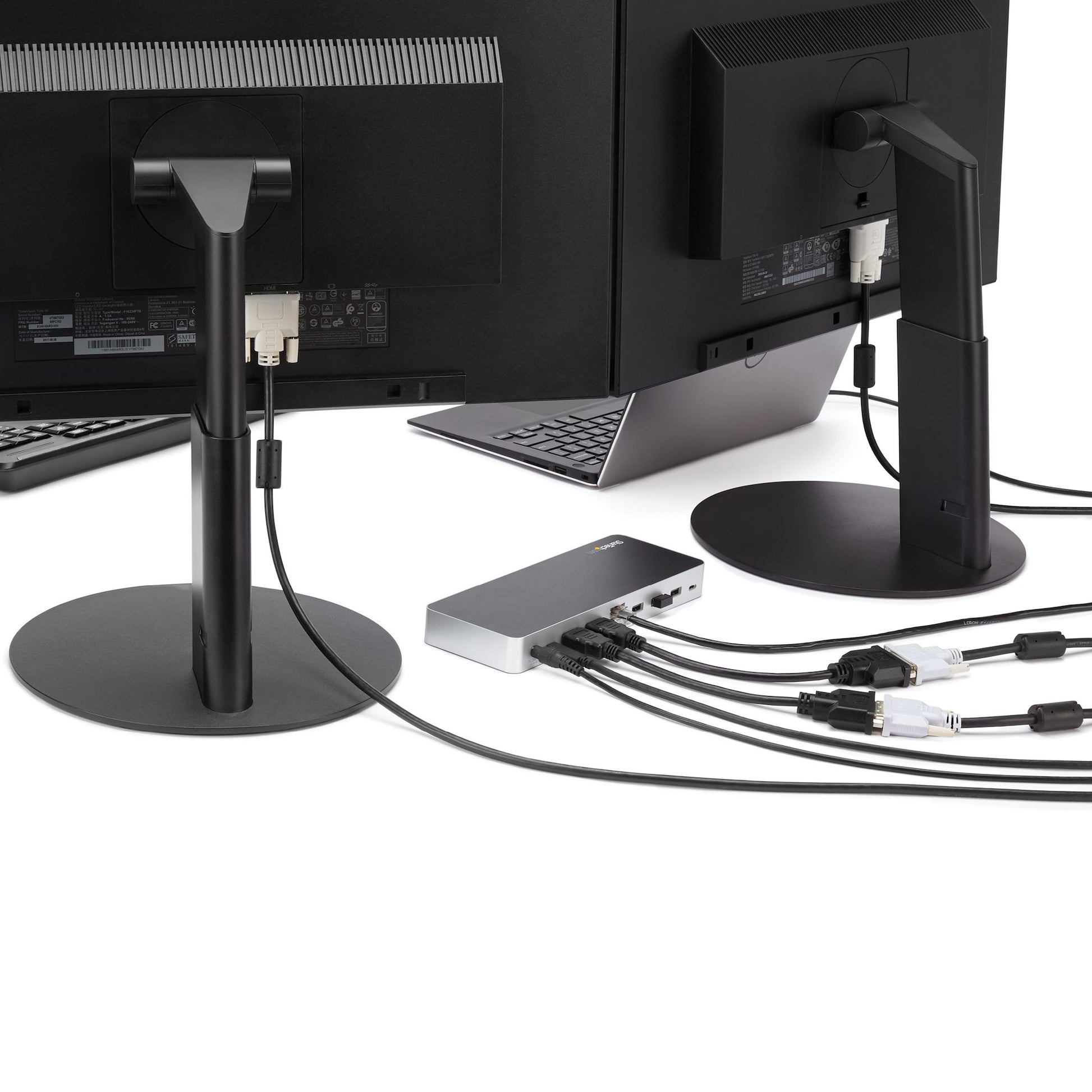 StarTech.com MST30C2HHPD laptop dock/port replicator Wired USB 3.2 Gen 1 (3.1 Gen 1) Type-C Black, Silver