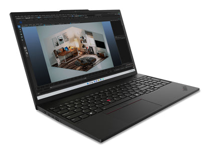 Lenovo ThinkPad P16s Gen 3 (Intel) Intel Core Ultra 9 185H Mobile workstation 16" WQUXGA 64 GB DDR5-SDRAM 1 TB SSD Wi-Fi 6E (802.11ax) Windows 11 Pro English Black