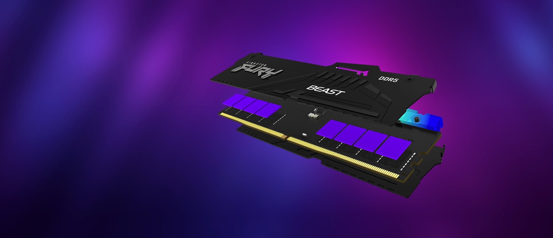 Kingston Technology FURY Beast RGB memory module 8 GB 1 x 8 GB DDR5 5200 MT/s