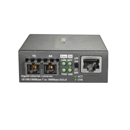 StarTech.com MCMGBSCSM10 network media converter 1000 Mbit/s 1310 nm Single-mode Black