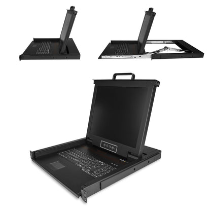 StarTech.com RKCONS1701 rack console 17" 1280 x 1024 pixels Steel 1U