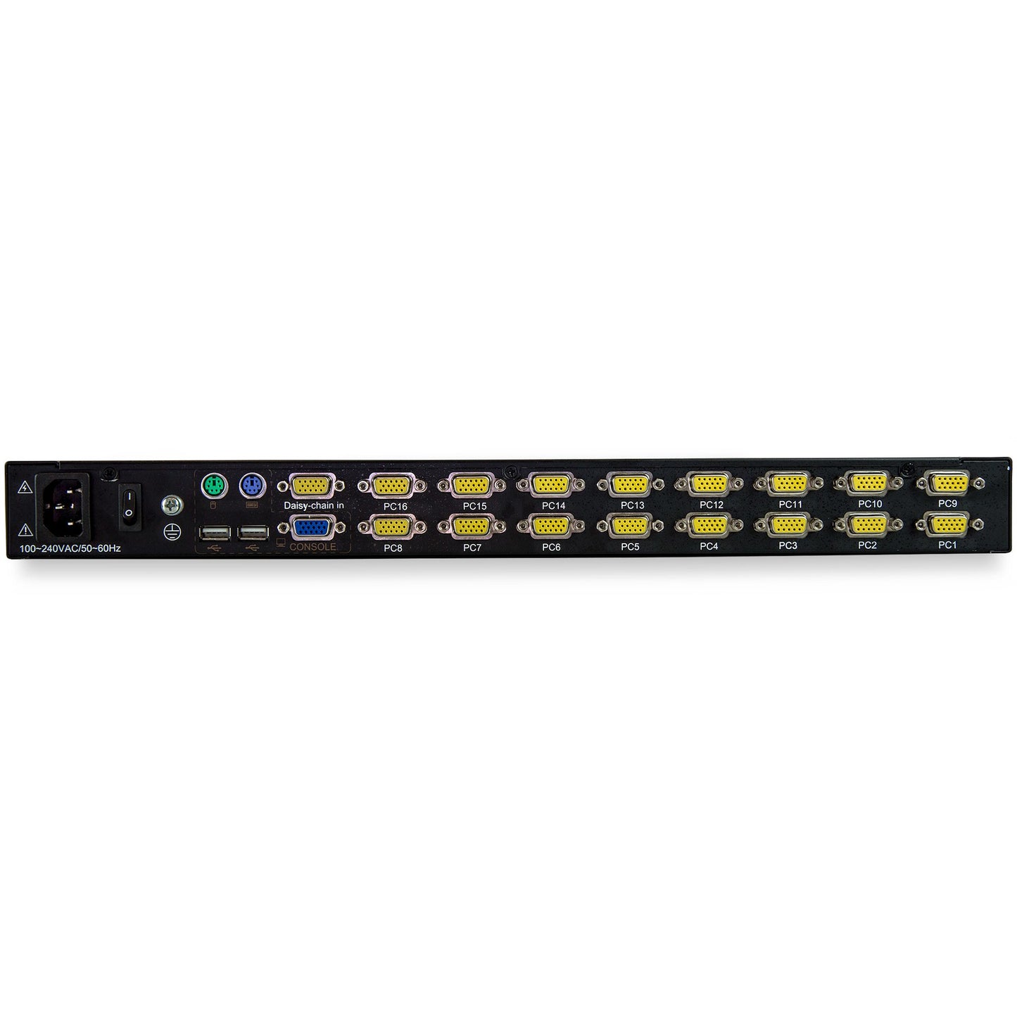 StarTech.com RKCONS1716K rack console 17" 1280 x 1024 pixels Steel Black 1U