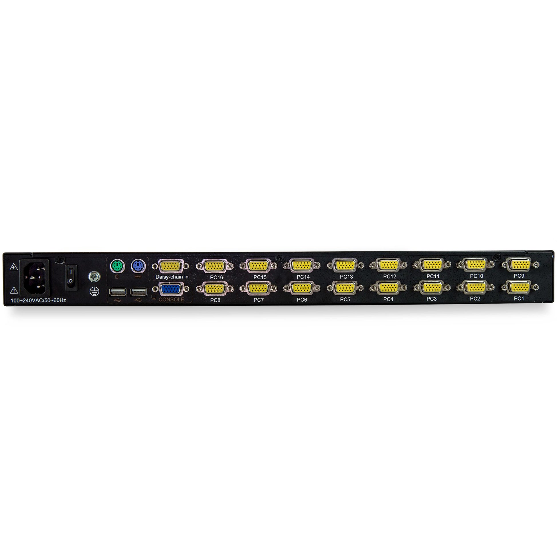 StarTech.com RKCONS1716K rack console 17" 1280 x 1024 pixels Steel Black 1U