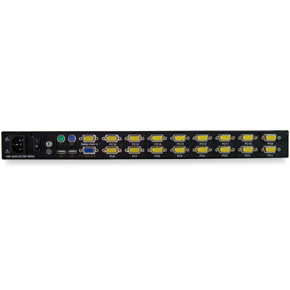 StarTech.com RKCONS1716K rack console 17" 1280 x 1024 pixels Steel Black 1U
