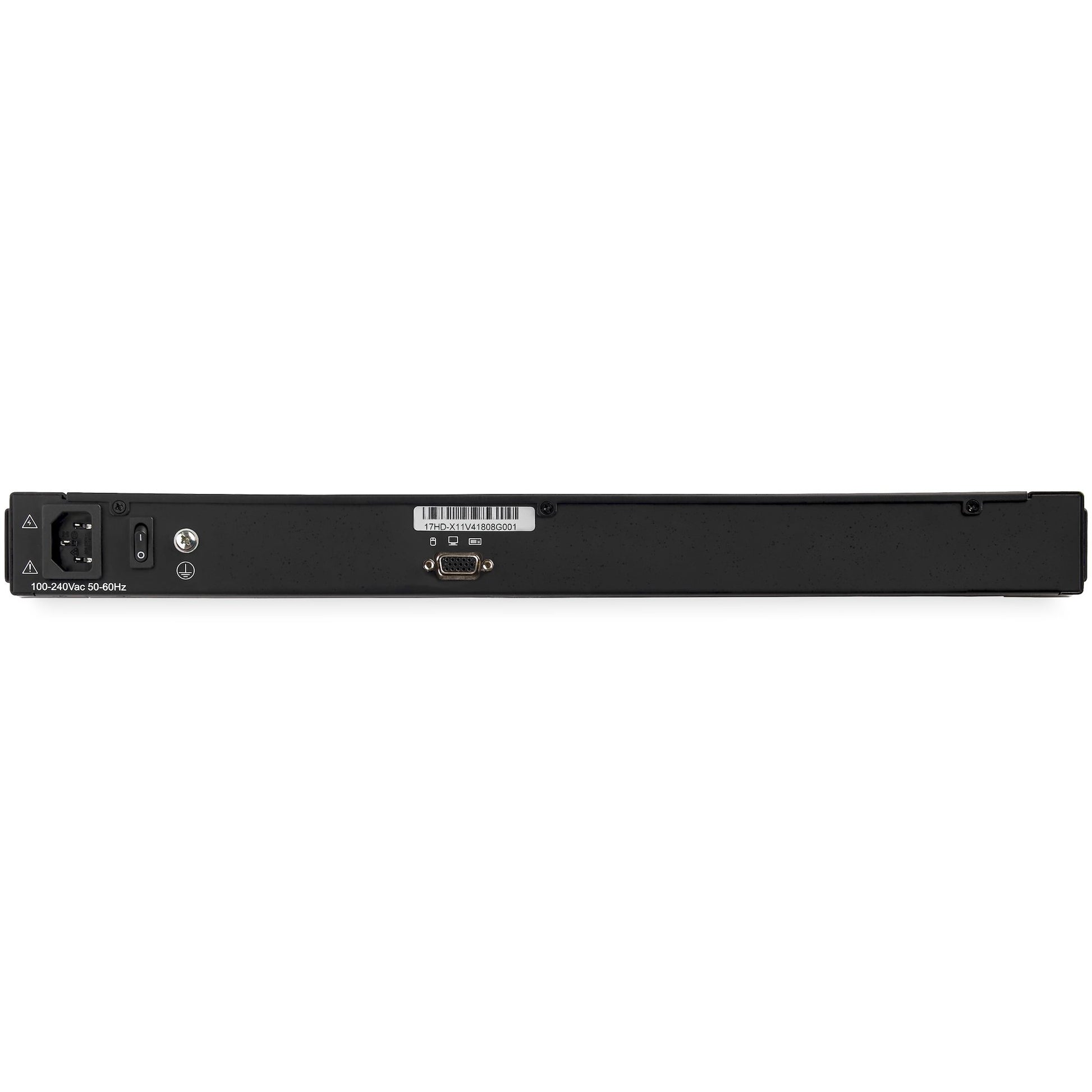 StarTech.com RKCONS17HD rack console 17.3" 1920 x 1080 pixels Steel Black 1U