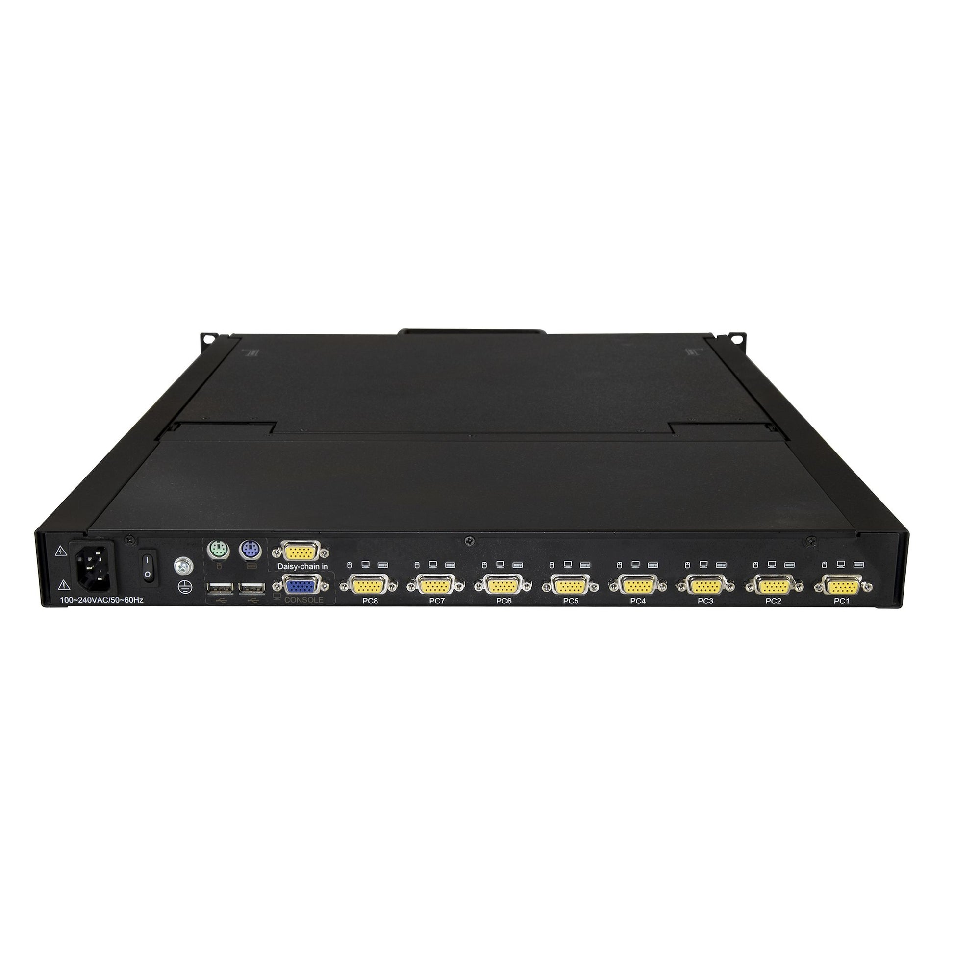 StarTech.com RKCONS1908K rack console 19" 1280 x 1024 pixels Steel Black 1U