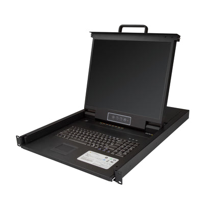StarTech.com RKCONS1908K rack console 19" 1280 x 1024 pixels Steel Black 1U