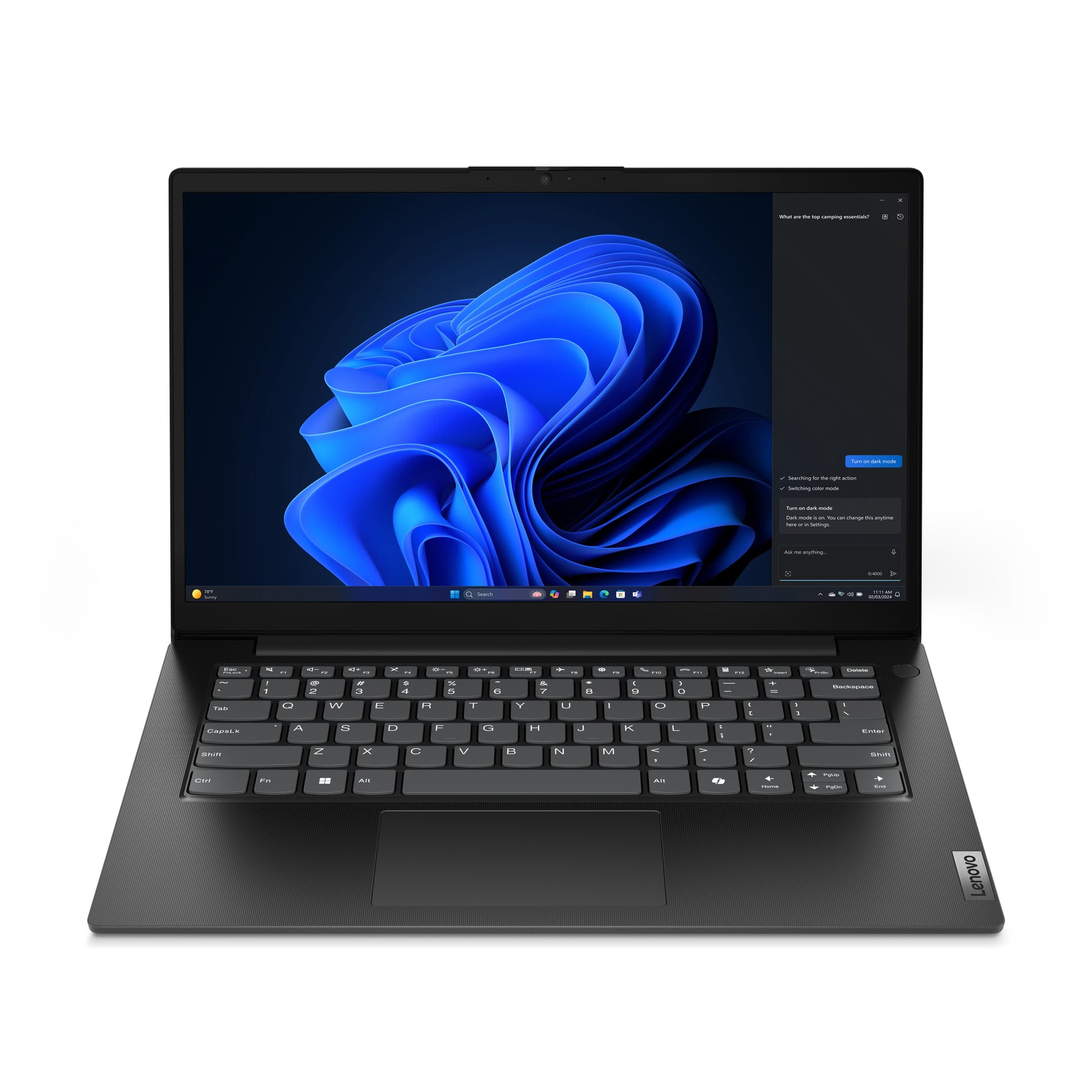 Lenovo V14 G5 IRL Intel Core 3 100U Laptop 14" Full HD 8 GB DDR5-SDRAM 256 GB SSD Wi-Fi 6 (802.11ax) Windows 11 Pro English Black