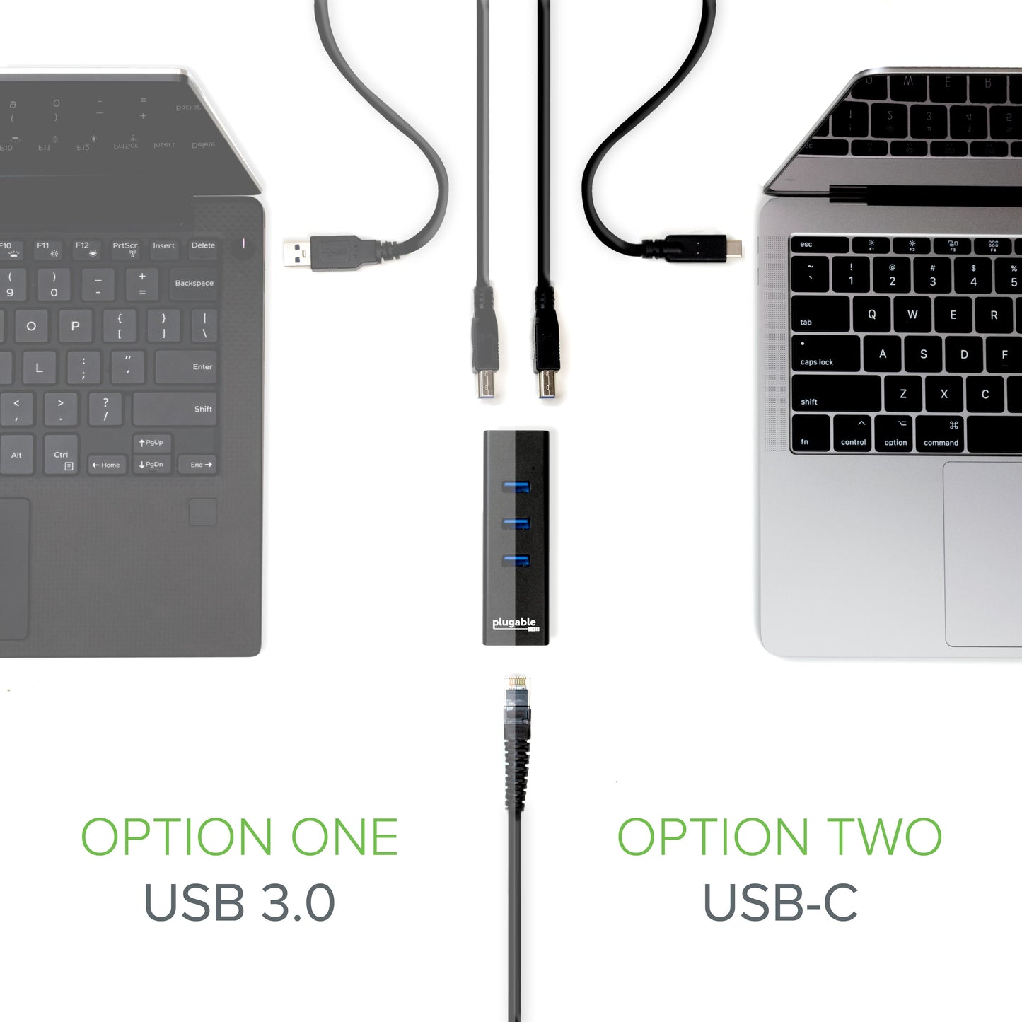 Plugable Technologies USB 3.0 Wired USB 3.2 Gen 1 (3.1 Gen 1) Type-B Black