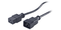 APC PWR Cord C19 - C20, 0.6 m Black 23.6" (0.6 m) C19 coupler C20 coupler