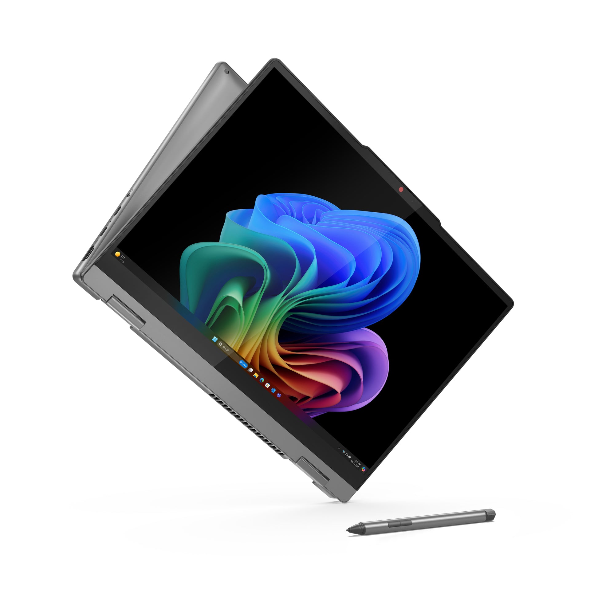 Lenovo IdeaPad 5 2-in-1 14Q8X9 Copilot+ PC Qualcomm Snapdragon X1P-42-100 Hybrid (2-in-1) 14" Touchscreen WUXGA 16 GB LPDDR5x-SDRAM 1 TB SSD Wi-Fi 7 (802.11be) Windows 11 Home English Gray