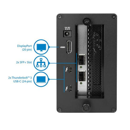 StarTech.com BNDTB210GSFP laptop dock/port replicator Wired Thunderbolt 3 Black