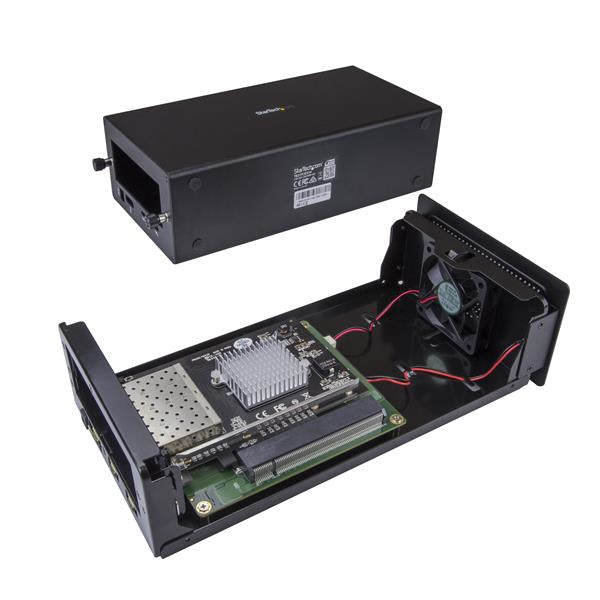 StarTech.com BNDTB410GSFP laptop dock/port replicator Wired Thunderbolt 3 Black