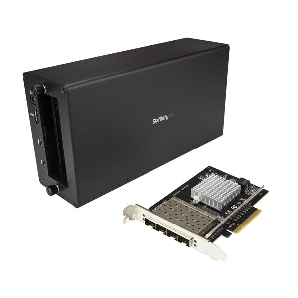 StarTech.com BNDTB410GSFP laptop dock/port replicator Wired Thunderbolt 3 Black