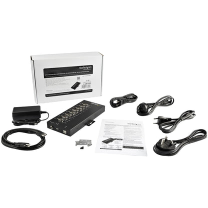 StarTech.com ICUSB234858I interface hub USB 2.0 Black