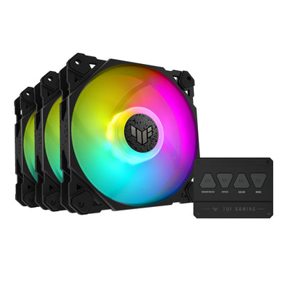 ASUS TUF GAMING TF120 ARGB 3IN1 Computer case Air cooler 4.72" (12 cm) Black