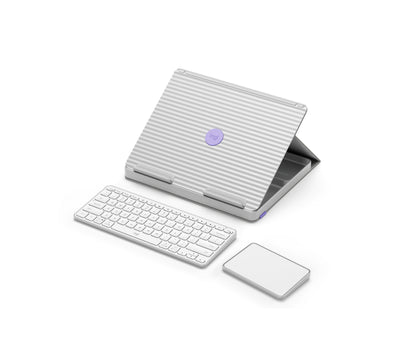 Logitech 920-011238 mobile device keyboard QWERTY English Bluetooth Gray, Violet, White