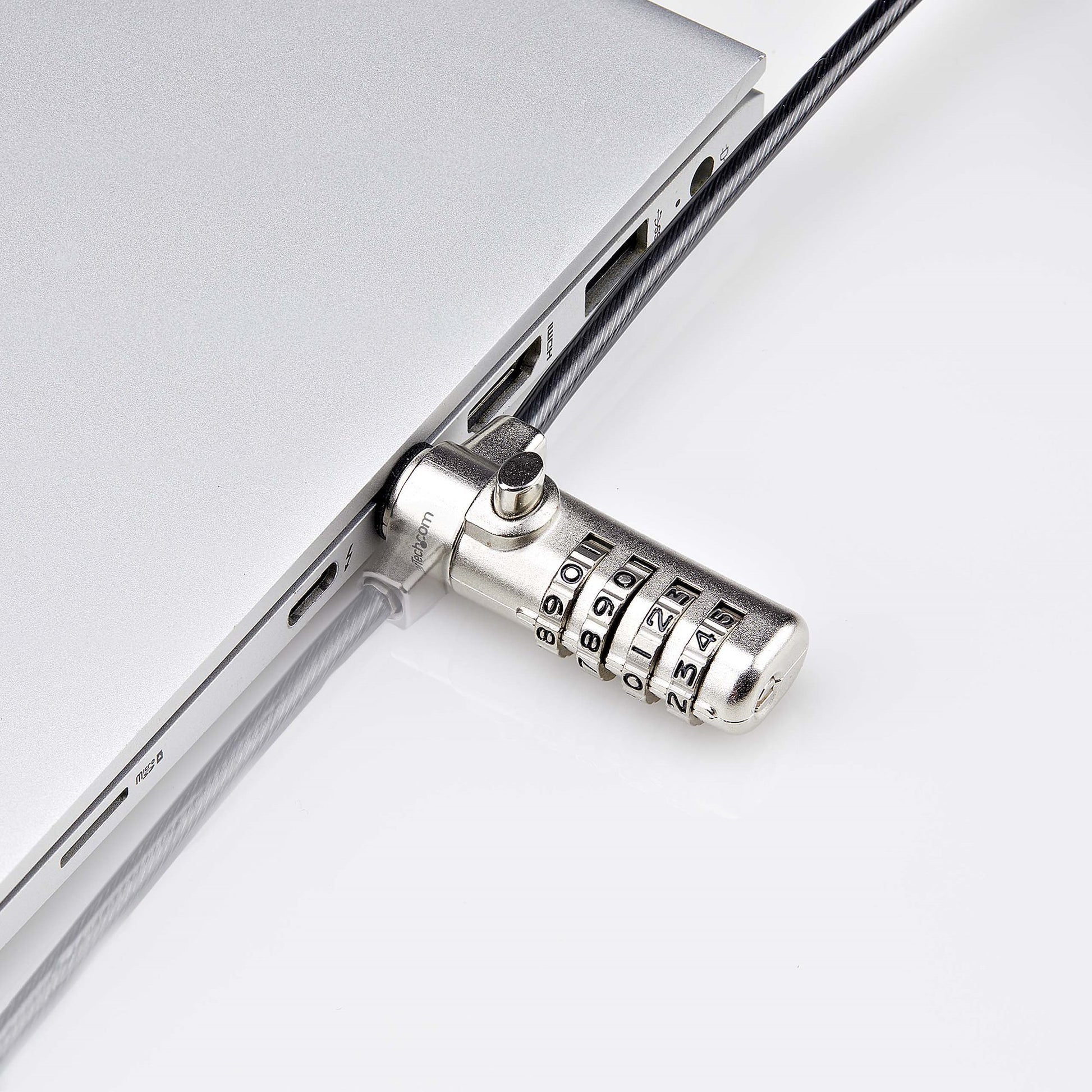 StarTech.com SNANOC4D-LAPTOP-LOCK cable lock Black, Silver 78.7" (2 m)
