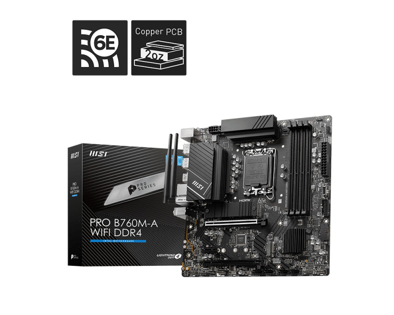 MSI PRO B760M-A Intel B760 LGA 1700 micro ATX