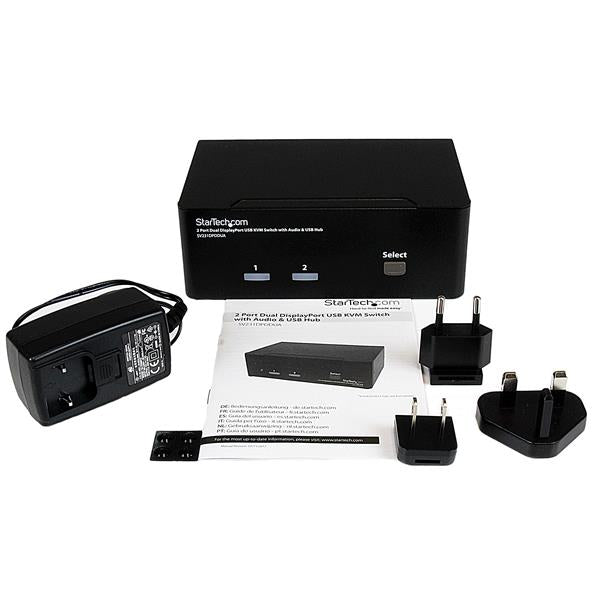 StarTech.com SV231DPDDUA KVM switch Black