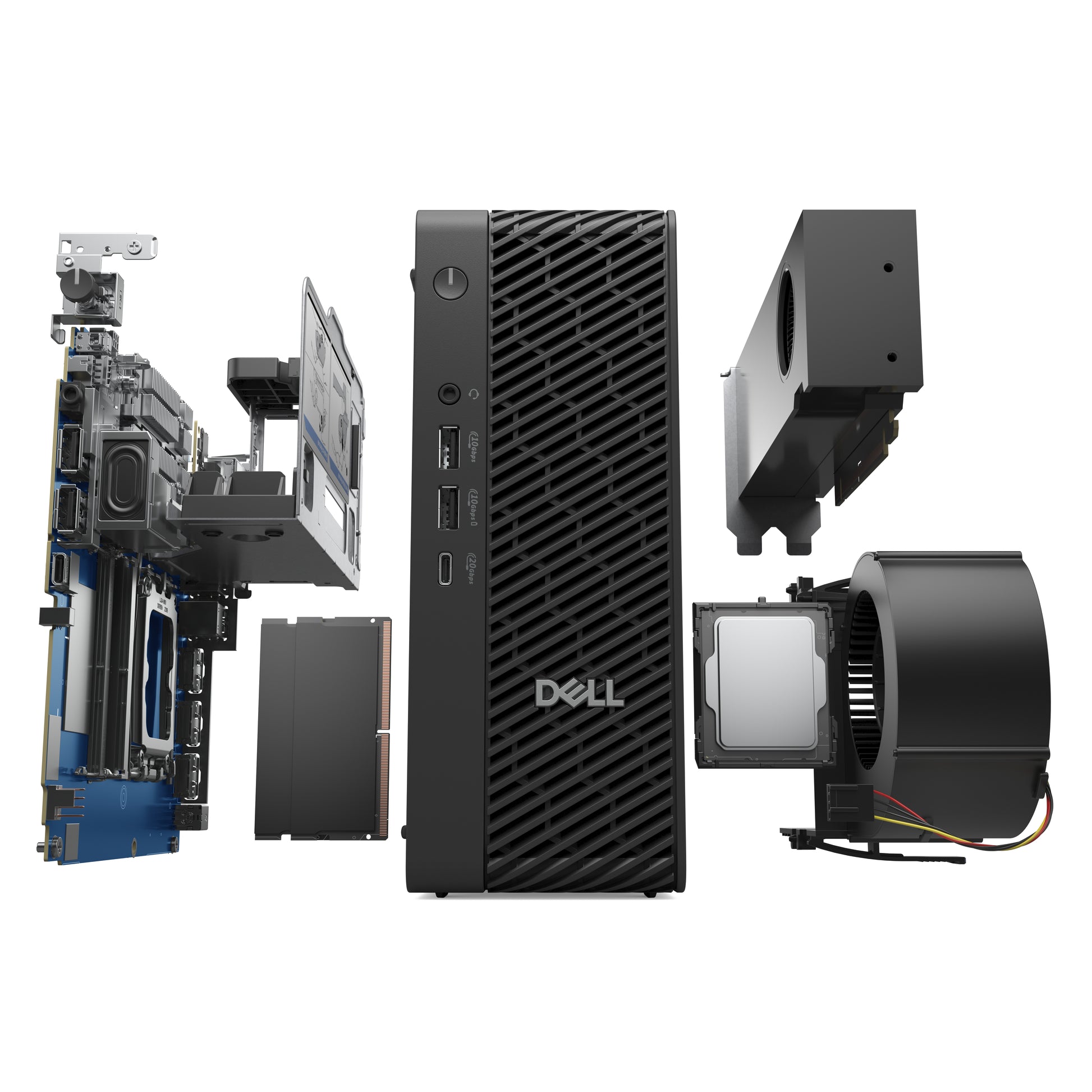 DELL Pro Max FCM2250 Intel Core Ultra 7 265 16 GB DDR5-SDRAM 512 GB SSD Windows 11 Pro Micro PC PC Black