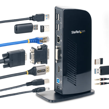 StarTech.com USB3SDOCKHD laptop dock/port replicator Wired USB 3.2 Gen 1 (3.1 Gen 1) Type-B Black