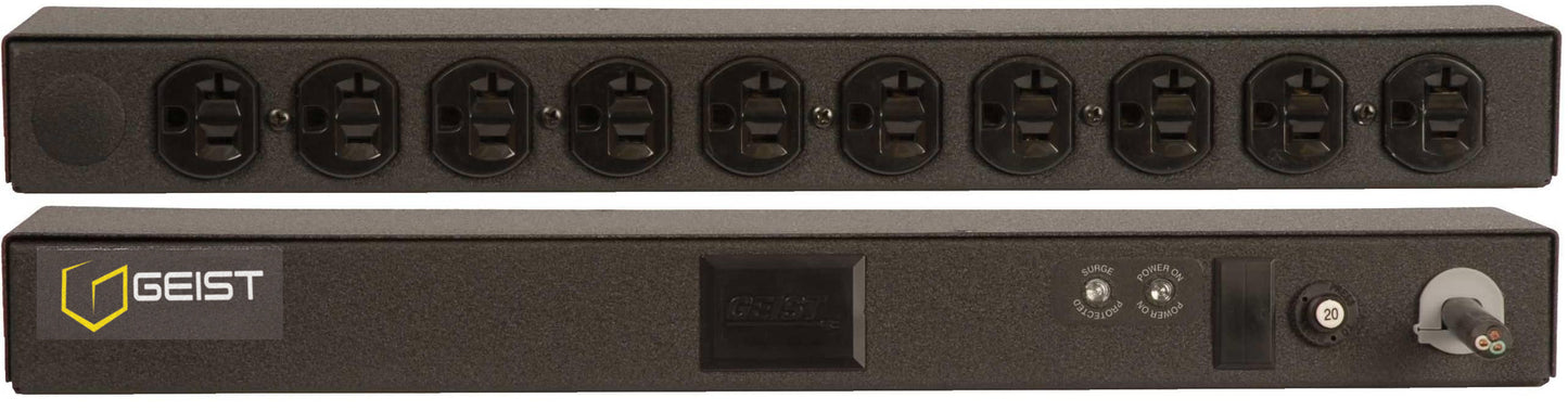 Vertiv Geist SPFN104-1025TL power distribution unit (PDU) 10 AC outlet(s) 0U Black