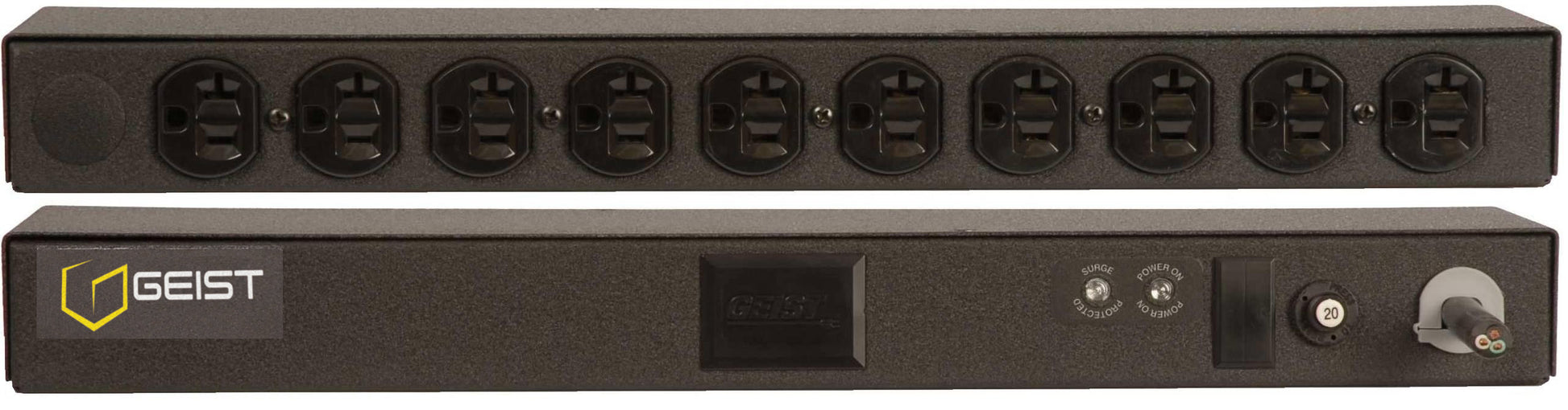 Vertiv Geist SPFN104-1025TL power distribution unit (PDU) 10 AC outlet(s) 0U Black